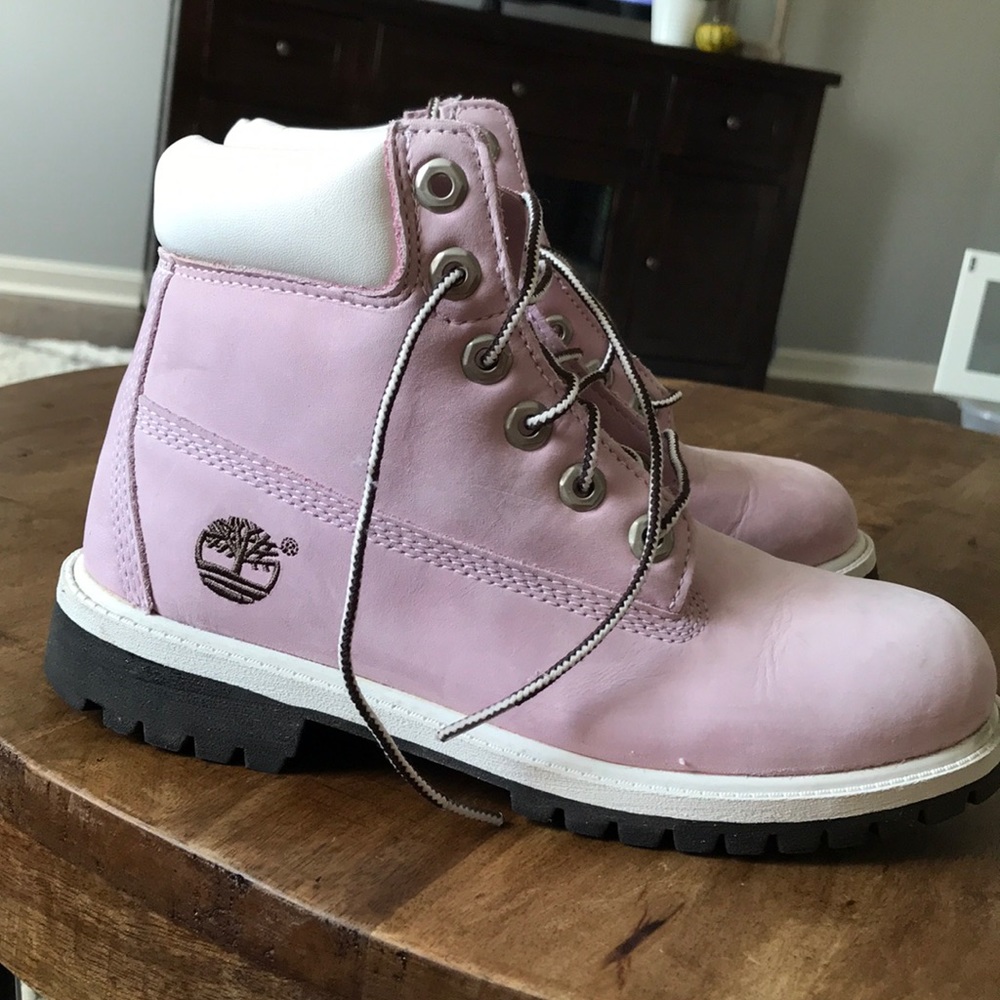 Lilac Timberland Boots